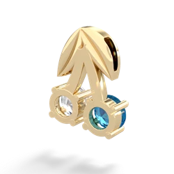 London Topaz Sweet Cherries 14K Yellow Gold pendant P7001