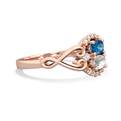 London Topaz Love Nest 14K Rose Gold ring R5860