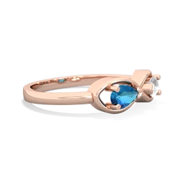 London Topaz Infinity 14K Rose Gold ring R5050