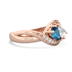 London Topaz Summer Winds 14K Rose Gold ring R5342