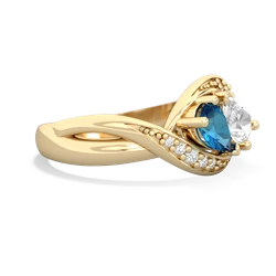 London Topaz Summer Winds 14K Yellow Gold ring R5342