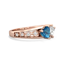 London Topaz Heart To Heart 14K Rose Gold ring R3342