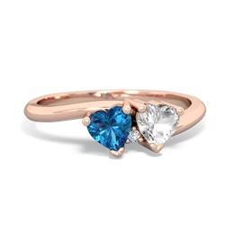 London Topaz Sweethearts 14K Rose Gold ring R5260