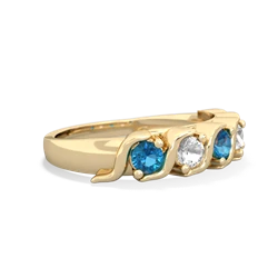 London Topaz Anniversary Band 14K Yellow Gold ring R2089