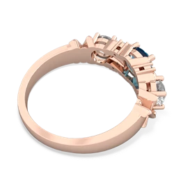 London Topaz Hugs And Kisses 14K Rose Gold ring R5016