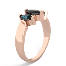 Onyx Three Peeks 14K Rose Gold ring R2433