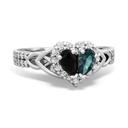 matching engagment rings - Celtic Knot Two Hearts as One