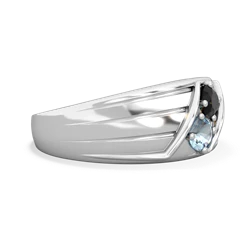 Onyx Men's Streamline 14K White Gold ring R0460