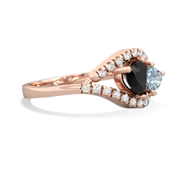Onyx Mother And Child 14K Rose Gold ring R3010