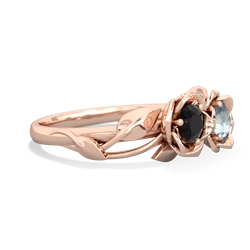 Onyx Rose Garden 14K Rose Gold ring R5510