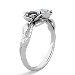 Onyx Rose Garden 14K White Gold ring R5510