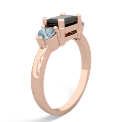 Onyx Three Stone 14K Rose Gold ring R5235