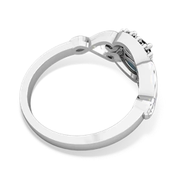 Onyx Love Nest 14K White Gold ring R5860