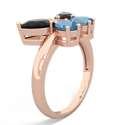 Onyx Butterfly 14K Rose Gold ring R2215