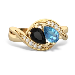 Onyx Summer Winds 14K Yellow Gold ring R5342