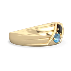 Onyx Men's Streamline 14K Yellow Gold ring R0460