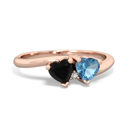 Onyx Sweethearts 14K Rose Gold ring R5260