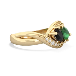 Onyx Summer Winds 14K Yellow Gold ring R5342