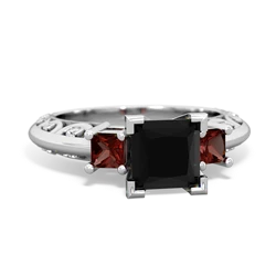 Onyx Eternal Embrace Engagement 14K White Gold ring C2001