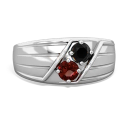 Onyx Men's Streamline 14K White Gold ring R0460