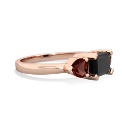 Onyx Three Stone 14K Rose Gold ring R5235