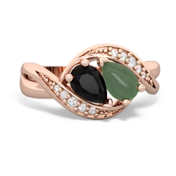 Onyx Summer Winds 14K Rose Gold ring R5342