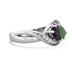 Onyx Summer Winds 14K White Gold ring R5342