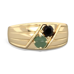 Onyx Men's Streamline 14K Yellow Gold ring R0460