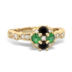 matching engagment rings - Sparkling Tiara Cluster
