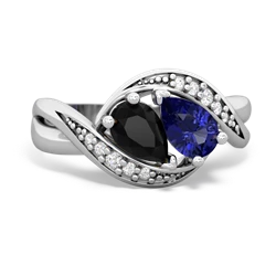 Onyx Summer Winds 14K White Gold ring R5342