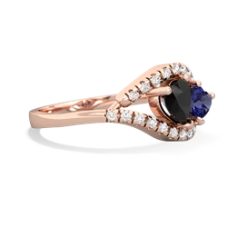 Onyx Mother And Child 14K Rose Gold ring R3010