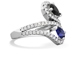 Onyx Diamond Dazzler 14K White Gold ring R3000