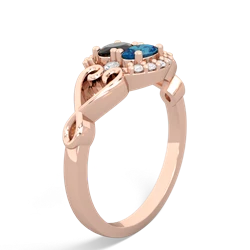 Onyx Love Nest 14K Rose Gold ring R5860