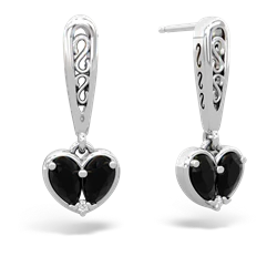 matching earrings - Filligree Heart