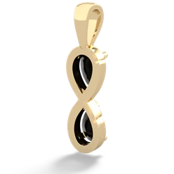 Onyx Infinity 14K Yellow Gold pendant P5050