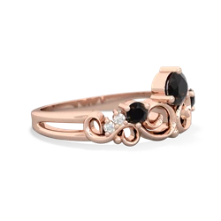 Pink Tourmaline Crown Keepsake 14K Rose Gold ring R5740