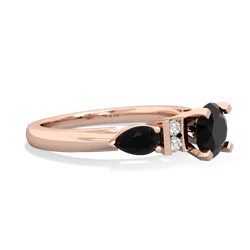 London Topaz 6Mm Round Eternal Embrace Engagement 14K Rose Gold ring R2005