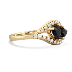 Onyx Mother And Child 14K Yellow Gold ring R3010