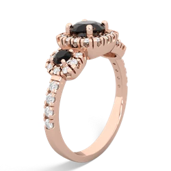 Amethyst Regal Halo 14K Rose Gold ring R5350