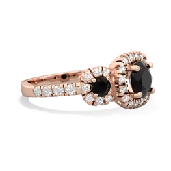 Opal Regal Halo 14K Rose Gold ring R5350