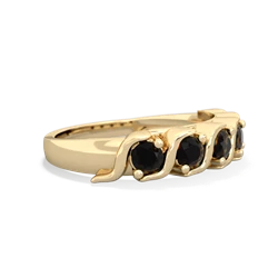 Onyx Anniversary Band 14K Yellow Gold ring R2089