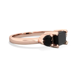 Garnet Three Stone 14K Rose Gold ring R5235