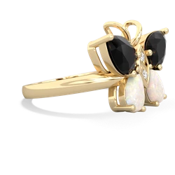 Onyx Butterfly 14K Yellow Gold ring R2215