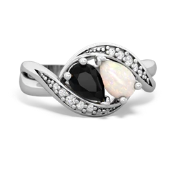 Onyx Summer Winds 14K White Gold ring R5342