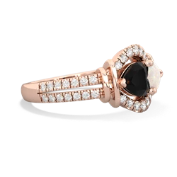 Onyx Art-Deco Keepsake 14K Rose Gold ring R5630