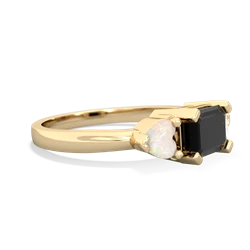 Onyx Three Stone 14K Yellow Gold ring R5235