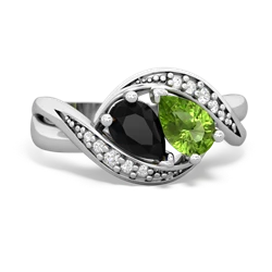 Onyx Summer Winds 14K White Gold ring R5342