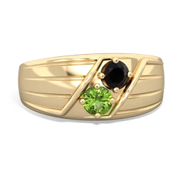 Onyx Men's Streamline 14K Yellow Gold ring R0460