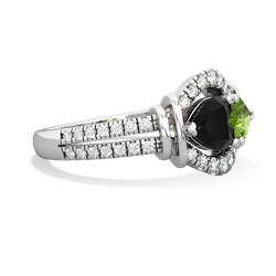 Onyx Art-Deco Keepsake 14K White Gold ring R5630