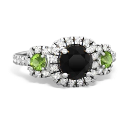 Onyx Regal Halo 14K White Gold ring R5350